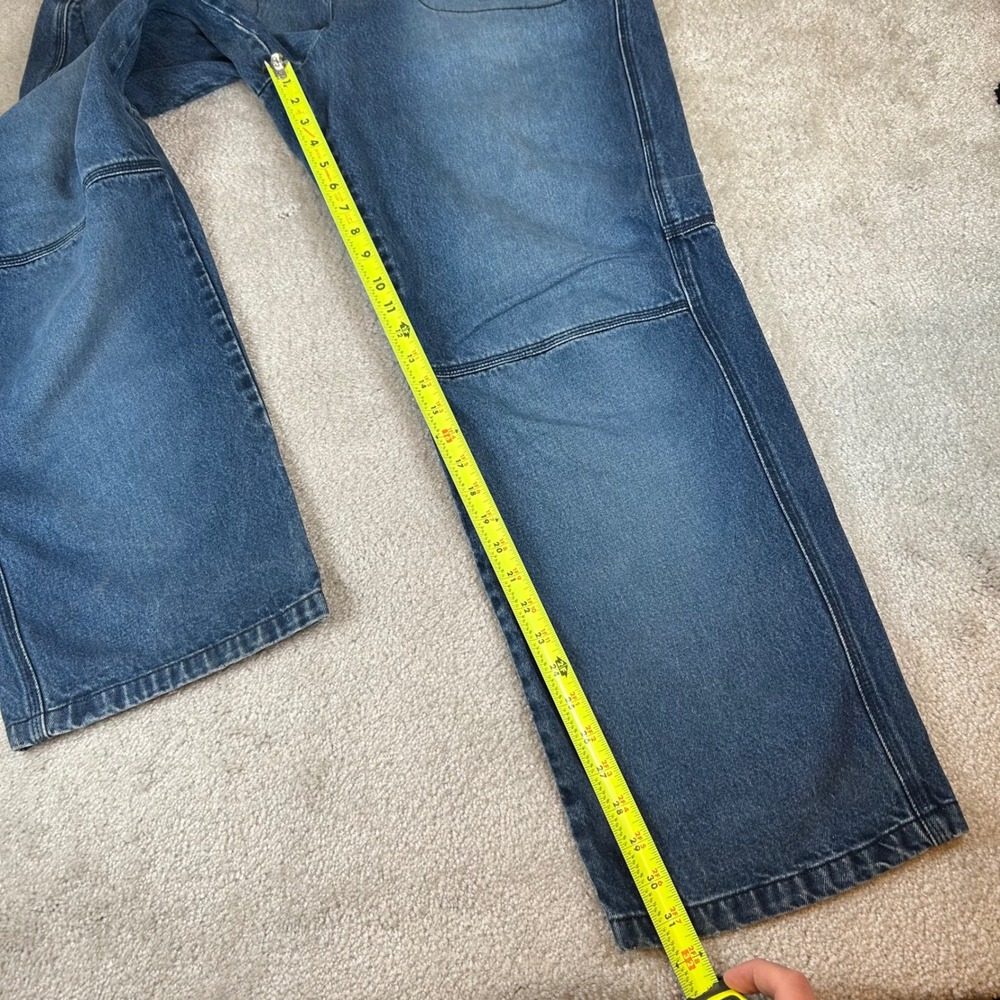 Vintage 90s Marithe Francois Girbaud Jeans Mens 38 Baggy Shuttle‎ Knee Wide Leg - Picture 10 of 13